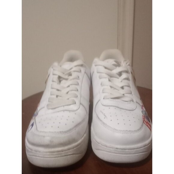 Drip Creationz White Sneakers Youth Size 6.5Y Women's 8 Lace Up Low Top Shoes - Picture 7 of 16